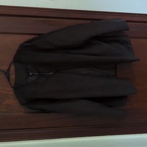 New with Tags Maggie Barnes Chocolate Brown Long Sleeve Open Front Cardigan 4X